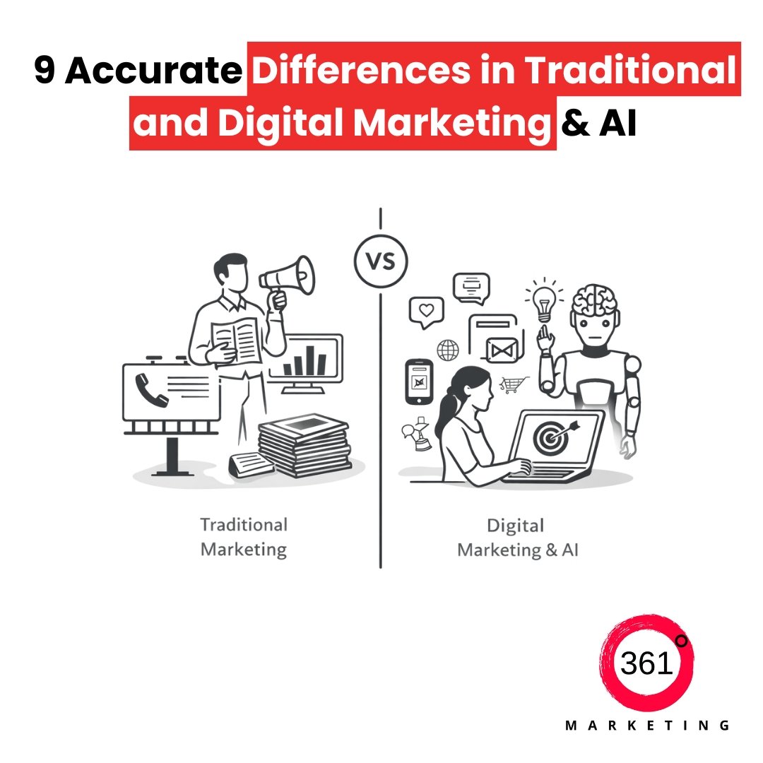 difference between traditional and digital marketing